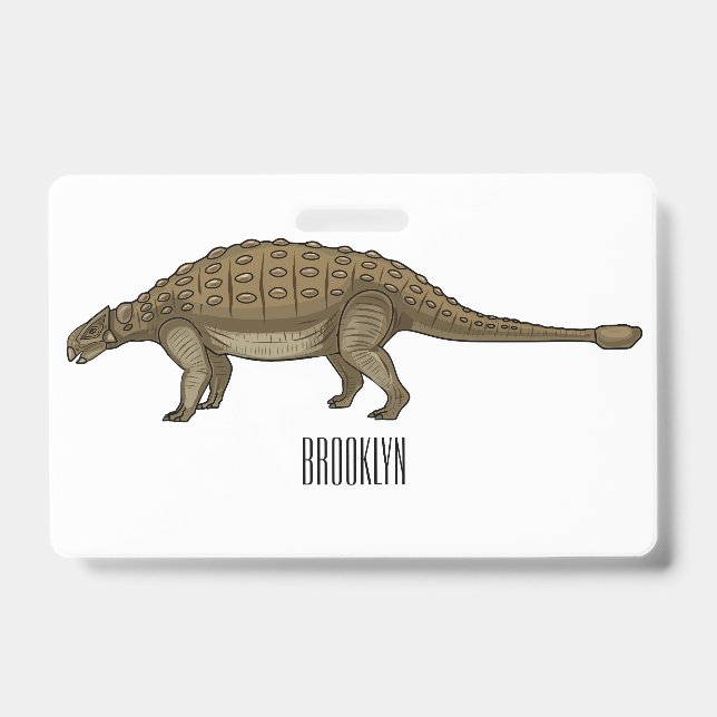 Badge Illustration d'Ankylosaurus (Avant)