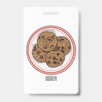 Illustration de dessin animé de cookie aux pépites