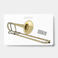 illustration de dessin animé de trombone