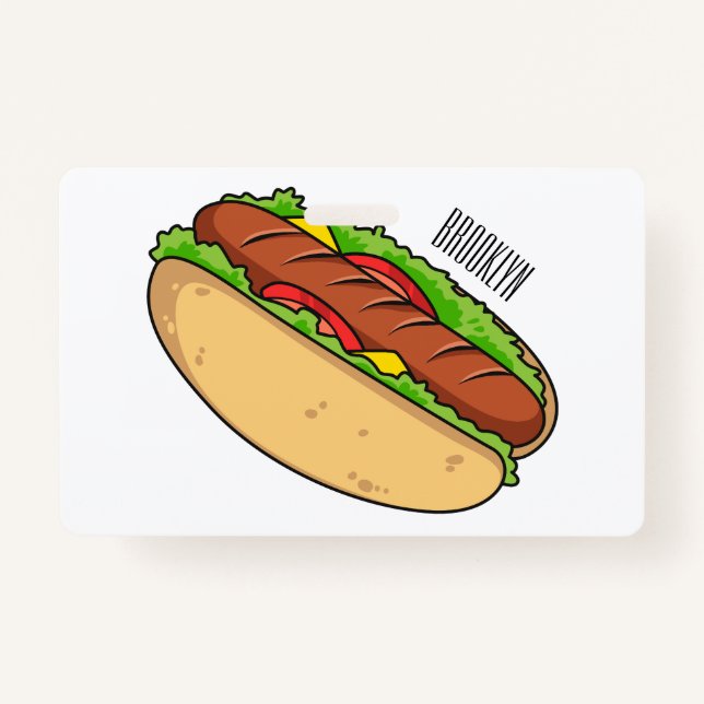 Badge Illustration de Hot dog (Devant)