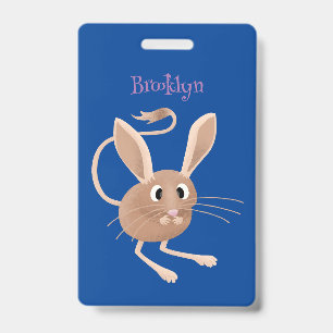 Badge Illustration de jerboa aux longues oreilles