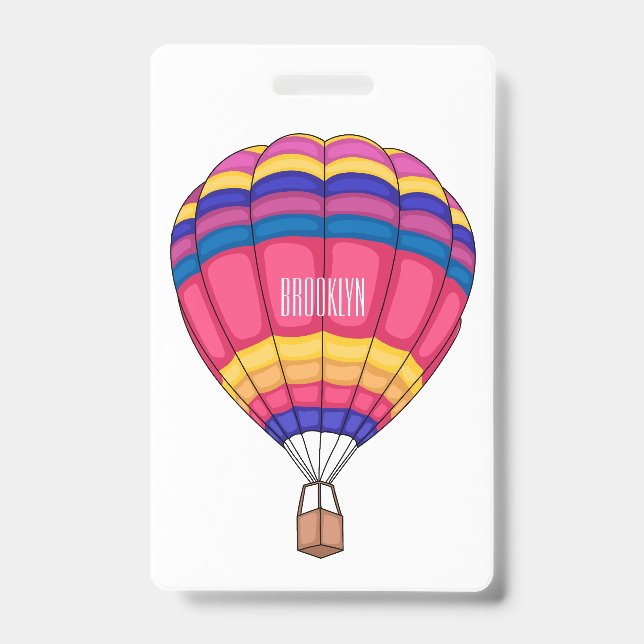 Badge Illustration de la montgolfière (Avant)
