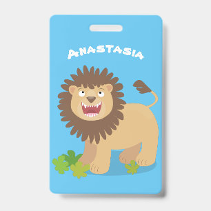 Badge Illustration de l'effervescence de lions heureux