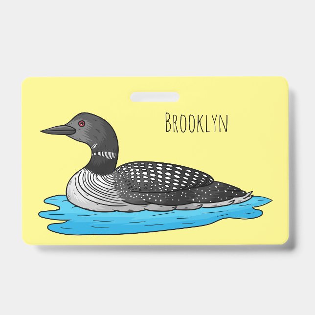 Badge Illustration de Loon bird (Avant)