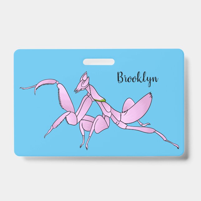 Badge Illustration de l'orchidée mante (Avant)