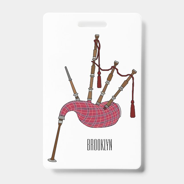 Badge Illustration de pipes (Avant)