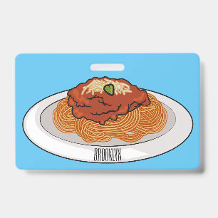 Badge Illustration de Spaghetti