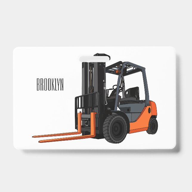 Badge Illustration du chariot élévateur (Avant)