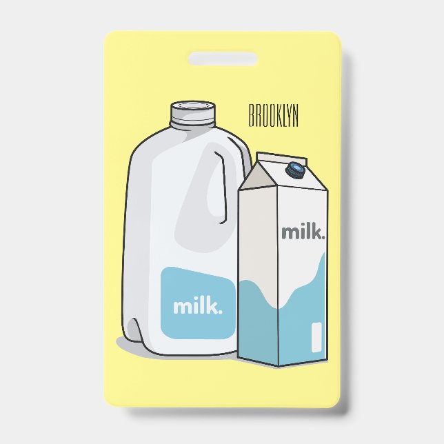 Badge Illustration du lait (Avant)