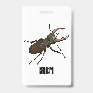 Badge Illustration du scarabée de stade