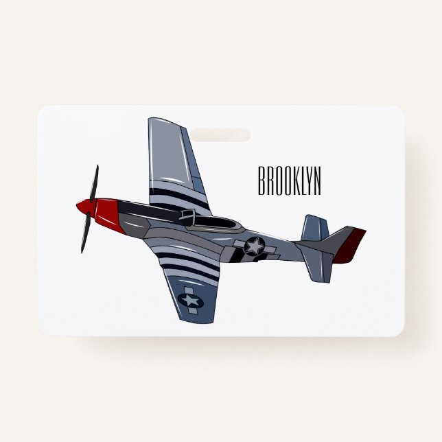 Badge Illustration d'un avion de chasse-bombardier (Devant)