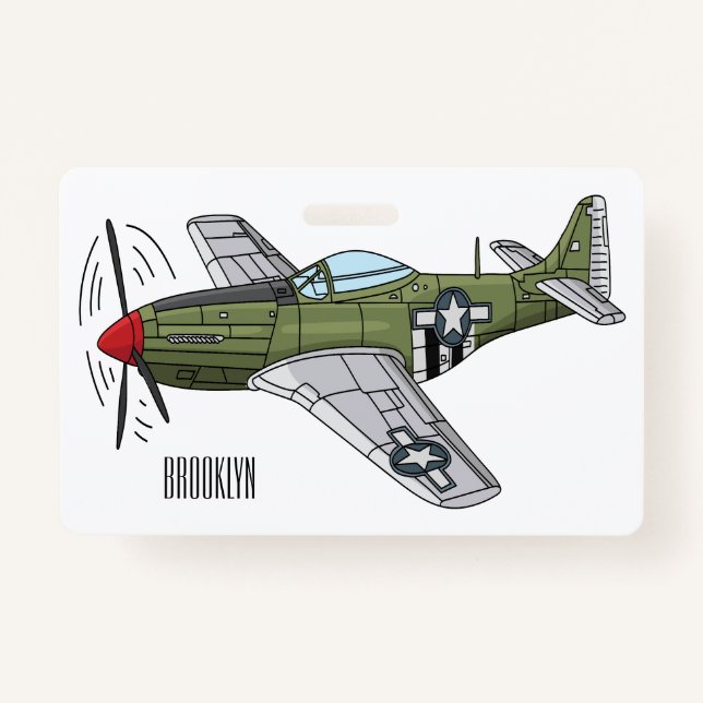 Badge Illustration d'un avion militaire (Devant)