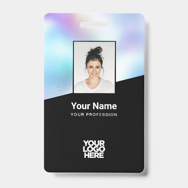 Badge Image Arrière - plan personnalisée Nom du logo d'e (Avant)