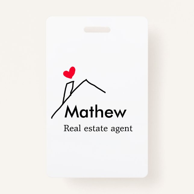 Badge Immobilier agent immobilier immobilier constructio (Devant)