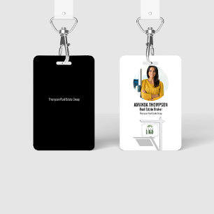 Badge Immobilier Ajoutez Votre Logo Photo Personnalisée