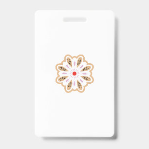 Badge Impression d'art de fleur de mandala Décoration