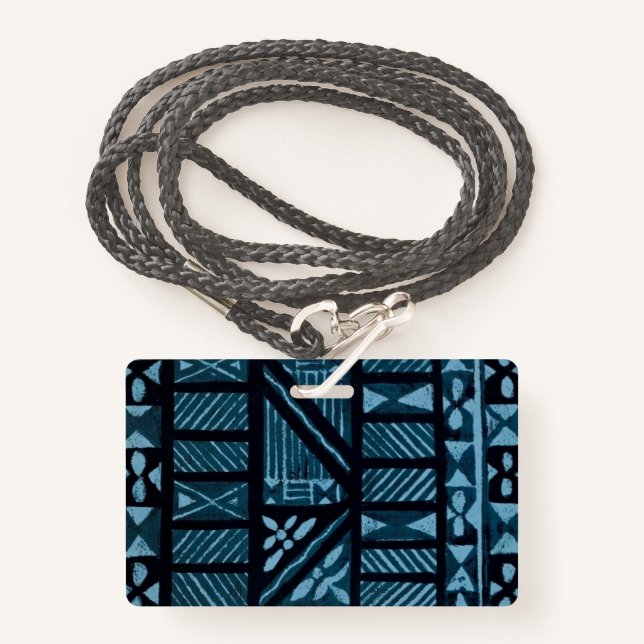 Badge Impression hawaïenne (Devant avec lanière)