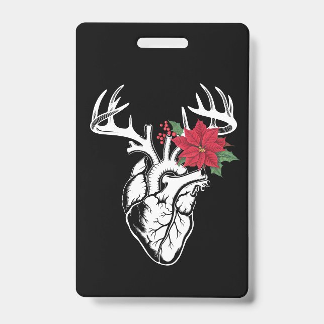 Badge Infirmière Anatomie du cœur Renne Cath Lab RN  (Avant)