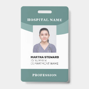 Badge Infirmière de l'hôpital sarcelle Photo de l'employ