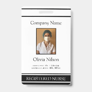 Badge Infirmière diplômée photo