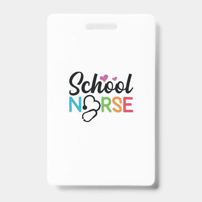 Badge Infirmière école-cadeau (Avant)