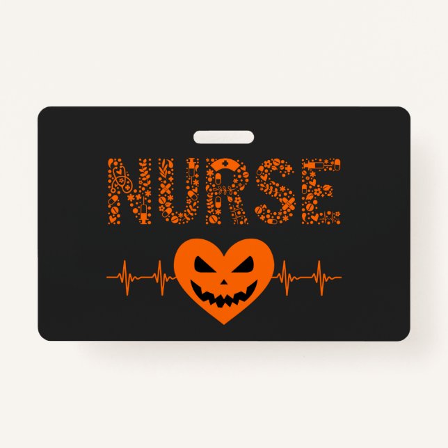 Badge Infirmière Infirmière Halloween Boo Halloween Oran (Devant)