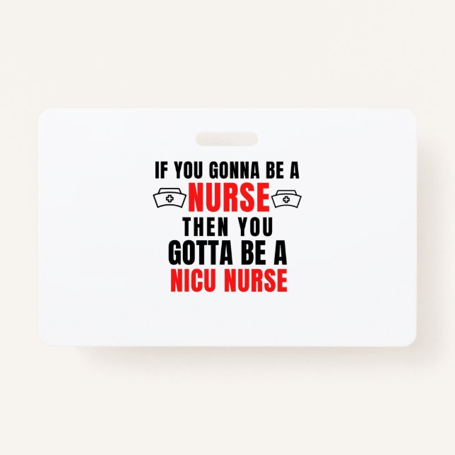 Badge Infirmière NICU (Devant)