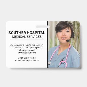 Badge Infirmière Service client