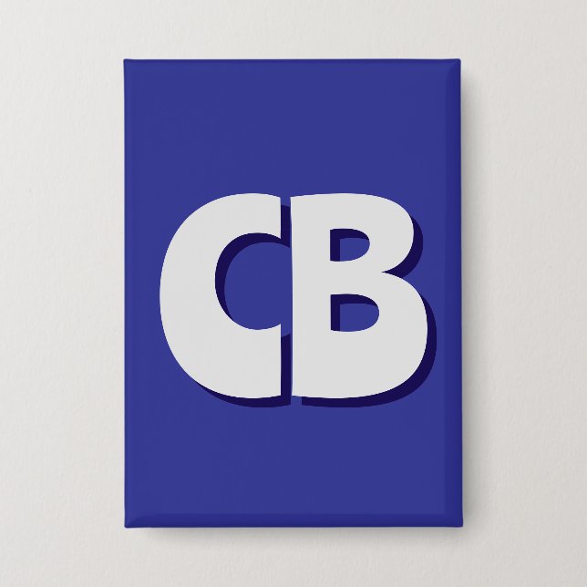 Badge Initiales minimalistes Monogrammes professionnels  (Recto)