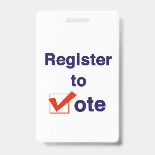 Badge Inscrivez-Vous Au Vote 2026