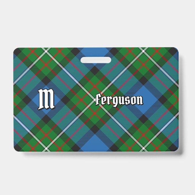 Badge Insigne Clan Ferguson Tartan (Front)