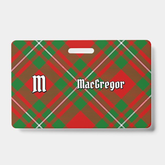 Badge Insigne Clan Gregor Tartan (Avant)