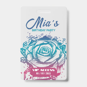 Badge Insigne d'accès VIP pour la fête d'anniversaire