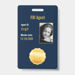 Badge Insigne d'agent secret du FBI