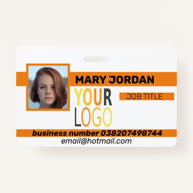 Badge Insigne de carte d'identité à photo (Devant)