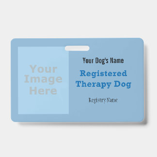 Badge Insigne de chien de thérapie enregistré