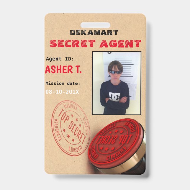 Badge Insigne de compagnie de l'agent secret du parti es (Front)