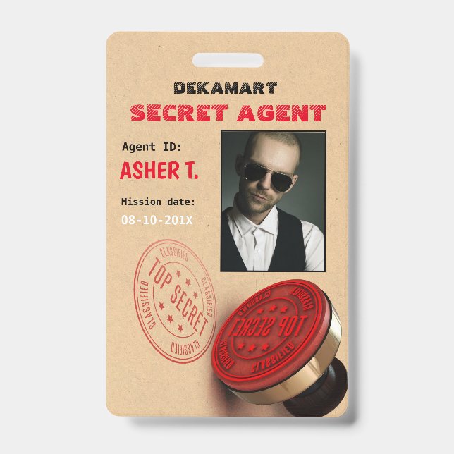 Badge Insigne de compagnie de l'agent secret du parti es (Avant)