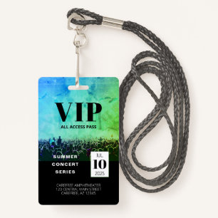 Badge Insigne de concert personnalisé VIP All Access