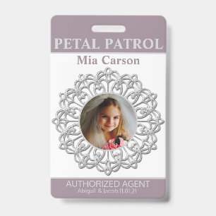 Badge Insigne de fille de la patrouille pétale