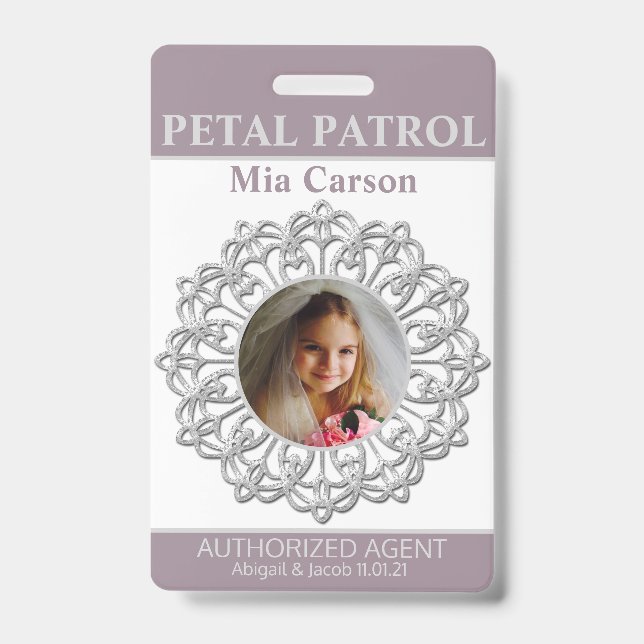Badge Insigne de fille de la patrouille pétale (Avant)