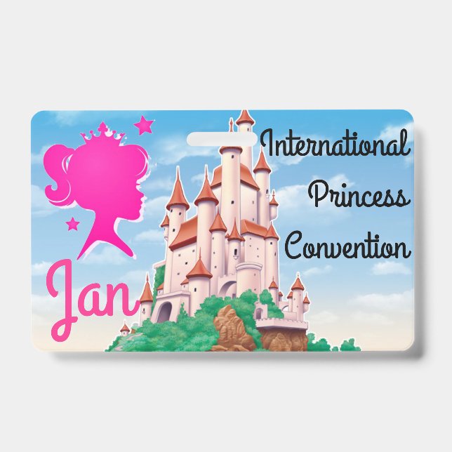 Badge Insigne de la Convention Princess Personnaliser la (Avant)