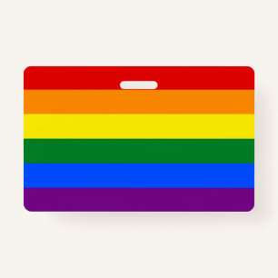 Badge Insigne de nom avec drapeau de fierté de LGBT