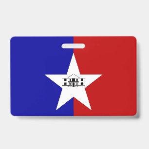 Badge Insigne de nom avec le drapeau de San Antonio City