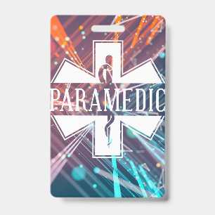 Badge Insigne de nom de technicien ambulancier paramédic