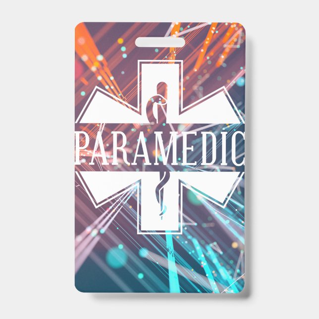 Badge Insigne de nom de technicien ambulancier paramédic (Avant)