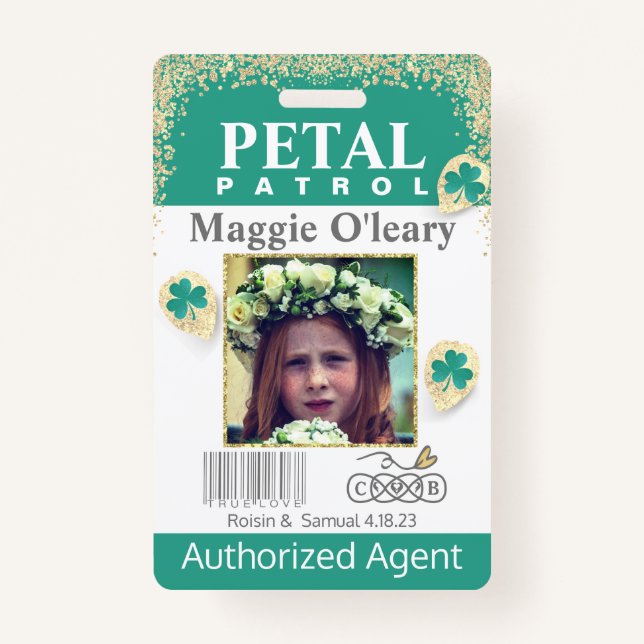 Badge insigne de patrouille de la fleur (Devant)