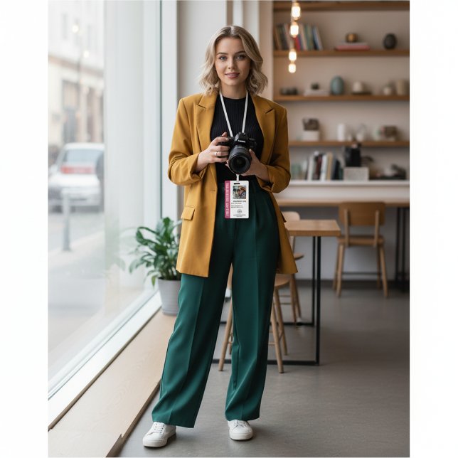 Badge Insigne de photographe indépendant dans Bright Fuc (Créateur téléchargé)