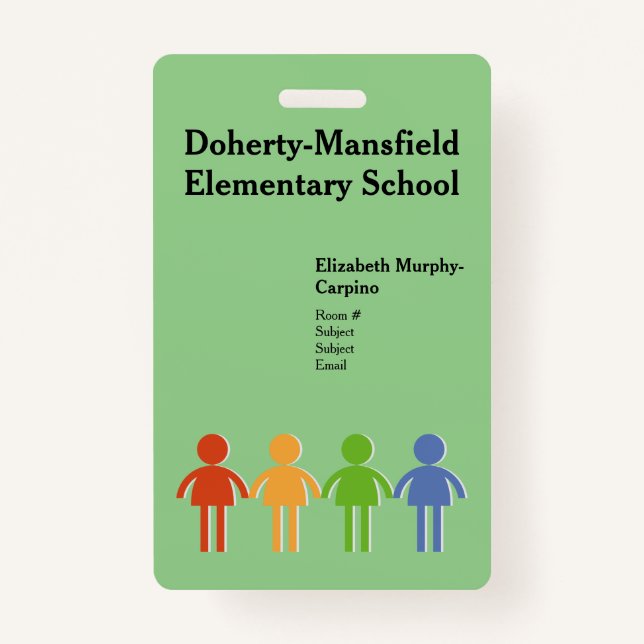 Badge Insigne de sécurité de la photo de l'école élément (Devant)