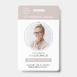 Badge Insigne de sécurité de l'entreprise - photo de l'e